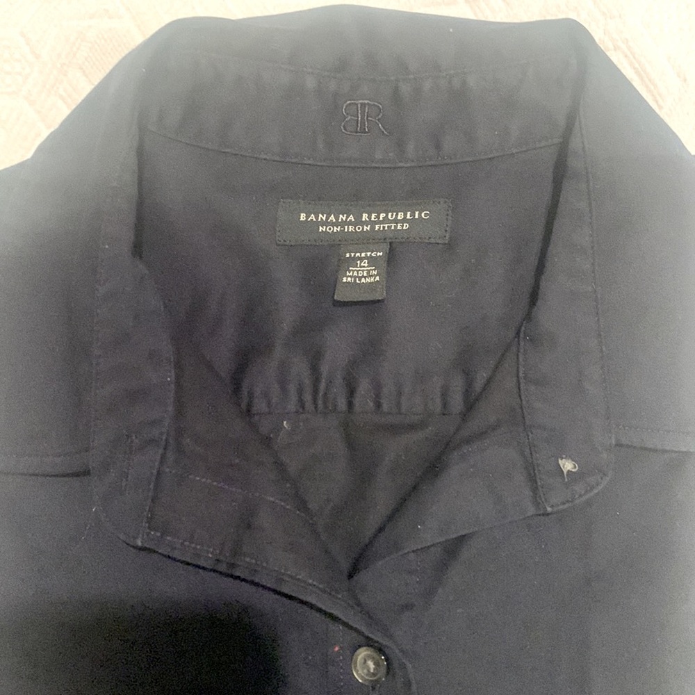 Midnight blue long sleeve button down